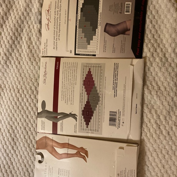3 new unopened pkgs of pantyhose. PLUS or XL - Picture 3 of 3